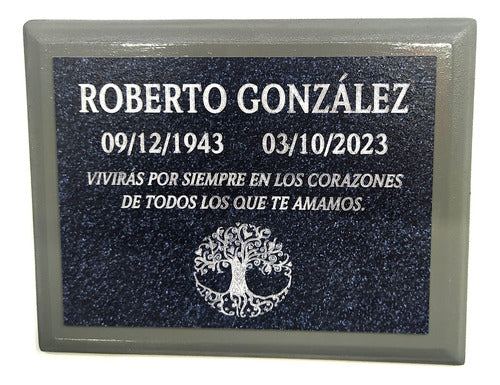 Exclusive Imitation Granite Tribute Plaque for Outdoor Use 0