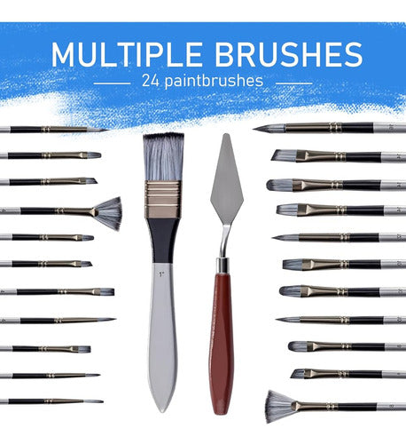 Falling In Art 28-Piece Painting Brush Set 3