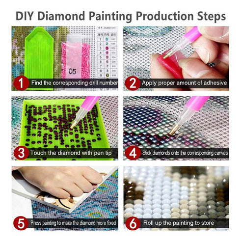 HI STONE Diamond Painting and Acrylic Kit 50x40 Flowers 3