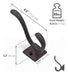 Ambipolar Rustic Cast Iron Decorative Hook Set of 5 1