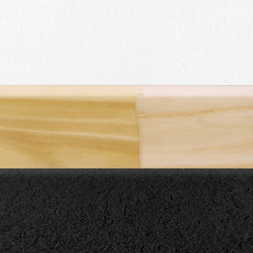 KFlooring Natural Pine Baseboard 69mm Curved 3m Strip 6