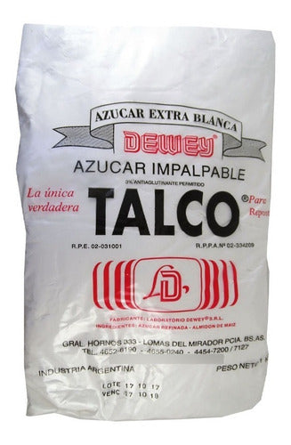 Azucar Impalpable Talco Dewey X 1 Kg Cotillon Sergio Once 0