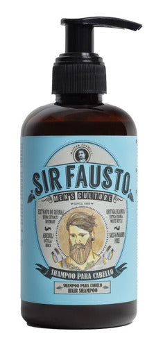 Sir Fausto Men's Culture Grooming Kit - Beard + Hair Shampoo + After Shave - Kit Sir Fausto Shampoo Barba + Cabello + After Shave -3C