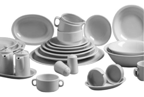 Tsuji 24 Pieces White 450 Breakfast Cups with Plates 0