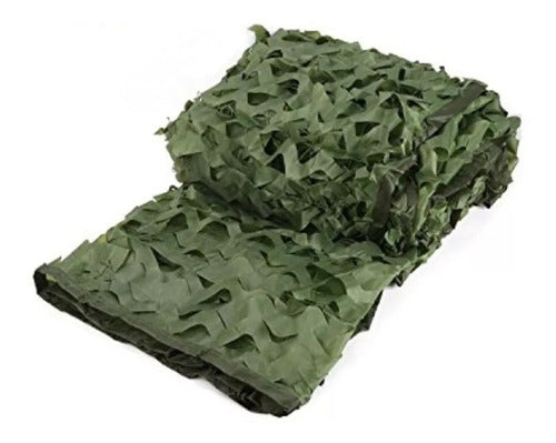 Malla Sombra Tipo Red Camuflaje 4 X 4 Verde 0