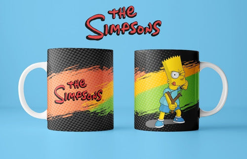 Kit Diseños Plantillas Tazas Los Simpsons Sublimación M9 3