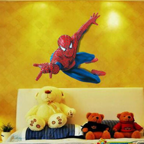 Diy 3d Spider Hombre Desmontable Vinilo Pared Etiqueta Pegat 1