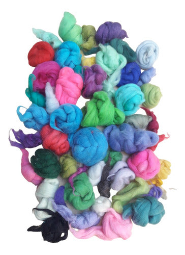 Assorted Colors Pure Wool Felting Pack 1 Kg 0