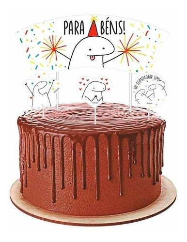 Kit Aniversário Fácil Flork Meme Completo Feminino Masculino 1