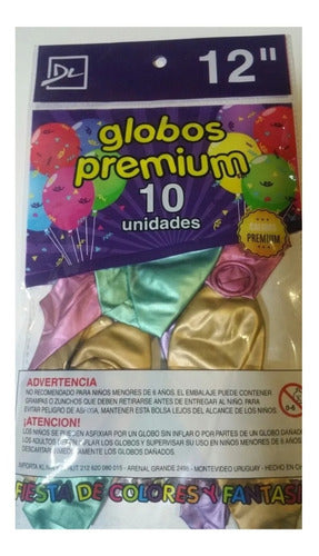 Globos Metalizados Colores Surtidos Para Fiestas Cumpleaños 1