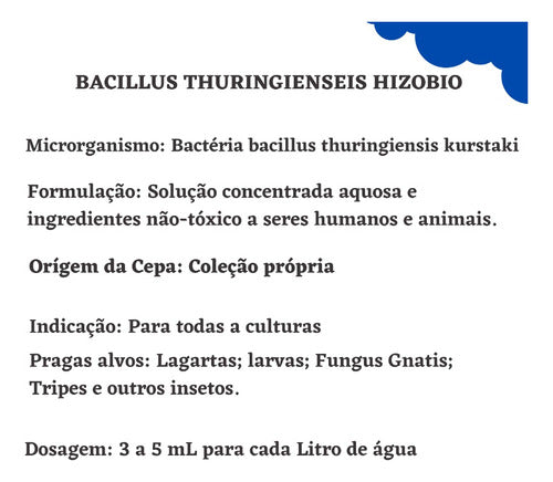 Trio Trichoderma + Beauveria + Bacillus Thuringiensis. 2