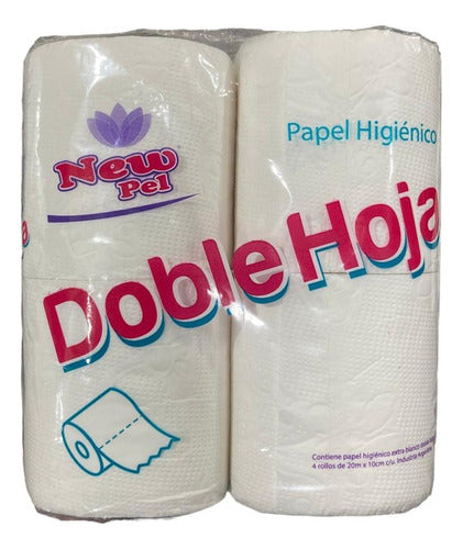 New Pel Toilet Paper Double Sheet 20m X 4 Rolls Bag 10 U 1