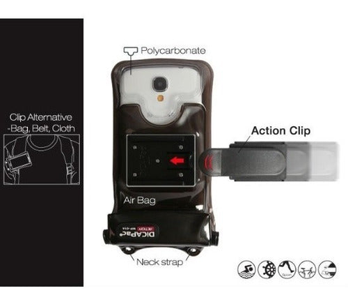 Funda Dicapac Action Wp-c2a+brazalete+correa+gancho Samsung 4