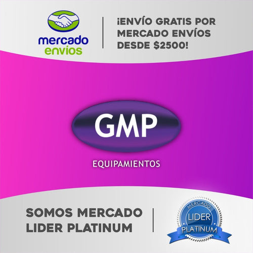 GMP Disco Pesa PVC 5 Kg Para Barra 30mm Con Relleno Incluido 4