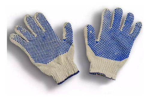 Fiemo Fundas 12 Pairs of Reinforced Dotted Work Gloves 2