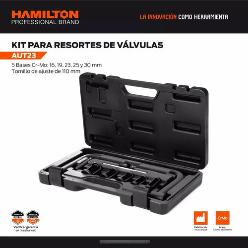 Kit Prensa Resorte Valvulas Auto Moto Hamilton Aut23 6