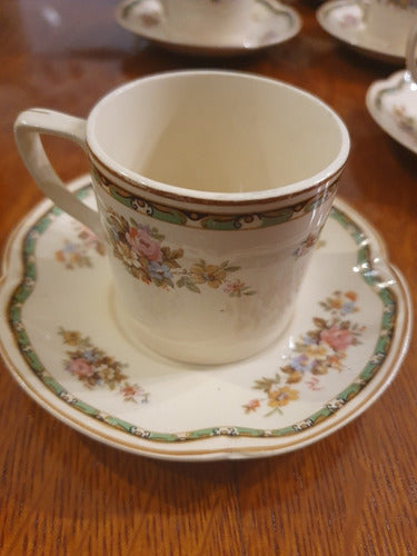 Duo De Cafe De Loza Jhonson Bros Victorian C/u 0