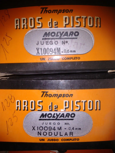 Thompson Aros Piston Rectificacion Molibdeno 060 Fiat 125 1