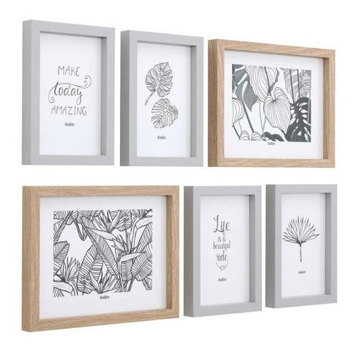 VGO Set of 6 Picture Frames, 4 in 10x15cm and 2 in 15x20cm 1