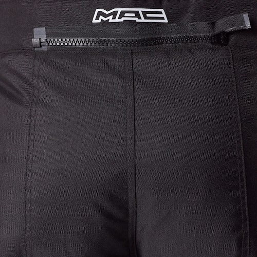 Men's MAC Cardinal Black Cordura Motorcycle Pants with CE-1 Certified Protectors 2