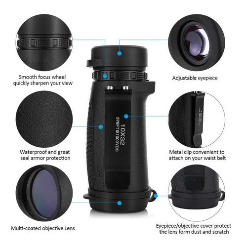 Eyebre 10x32 Monocular High Definition Waterproof 4