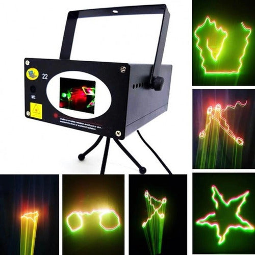 Canhão Raio Laser Iluminação Holográfico Jogo De Luz  Hl22 4