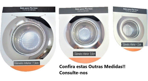 4 Ralos Pia Grande Inox Brilho Borda Cozinha Prático 11 Cm 5