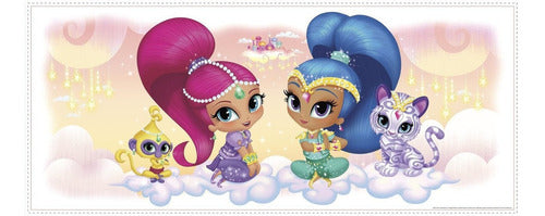 RoomMates Shimmer And Shine Burst Vinyl Wall Decor 1