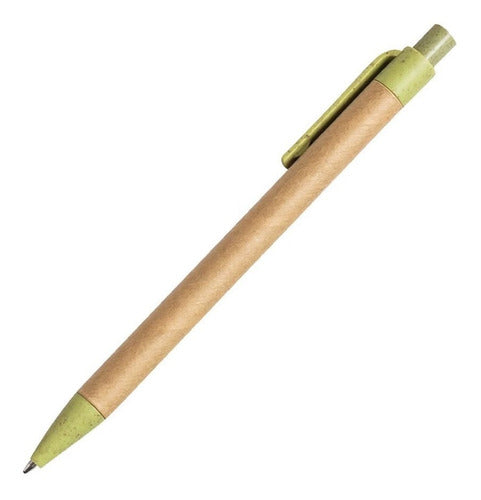 50 Eco-Friendly Retractable Ballpoint Pens - Ideal for Advertising 0