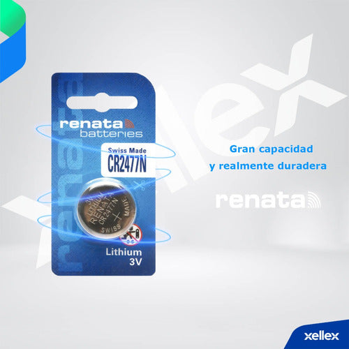 Renata CR2477 8-Pack Button Batteries - Original Swiss 3