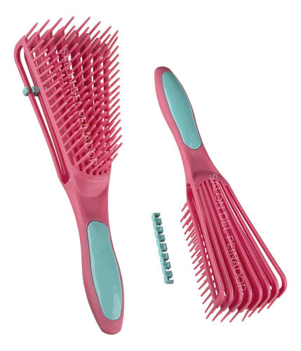 Dompel Anti Frizz Detangling Brush for Curly Hair 0