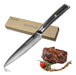 Cuchillo Carne Asado Serrucho Acero Japonés Damasco 127mm 0