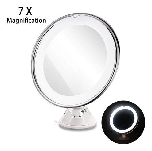 RUIMIO 7x Magnification Adjustable Lighted 360 Cosmetic Mirror 4