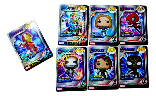 Cotillon Luminoso Mi Souvenir 70 Holographic Cards Avengers Piñata Souvenir 1