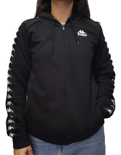 Kappa Women's Jacket - Banda Balzi 2 Black-White 4