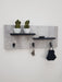 Designer Grey Melamine Wall Mounted Entryway Key Holder 2