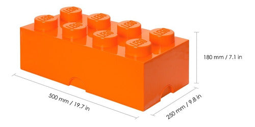 LEGO Storage Brick 8 Orange 1