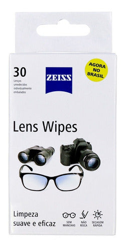 Lens Wipes Zeiss Com 30 Lenços Umedecidos 1