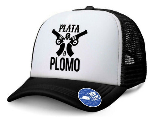 Newcaps Gorra Trucker Plata O Plomo Pablo Escobar Colombia New Caps 0