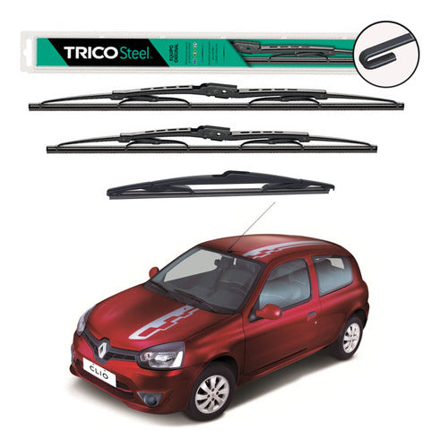 Trico/Taxim Kit X 3 Windshield Wipers Renault Clio Mio 0