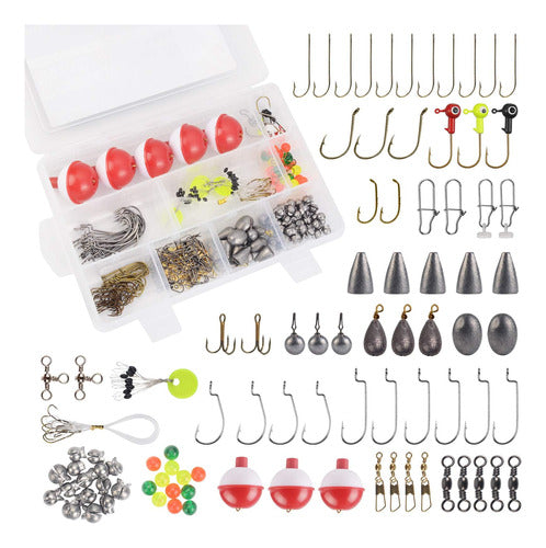 MadBite Freshwater Fishing Accessory Kit with Hooks and Weights 0