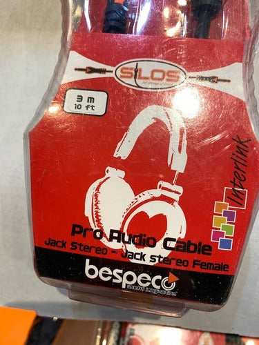 Bespeco Cable Plug Estereo A Jack Estereo 3mts SLFJJ300 4