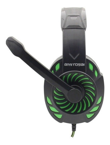 Amitosai MTS-FLOSS Gaming Headset + 2-in-1 Audio Adapter 2