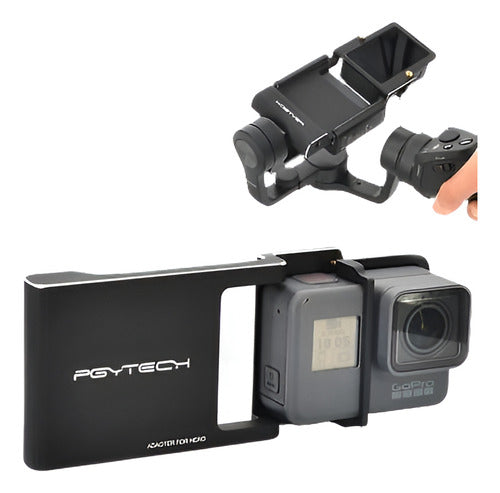 Pgy Gopro Hero 5/4/3/3 + Adaptador Placa De Montaje Soporte 0