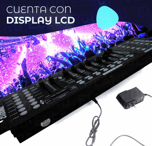 Consola Dmx 512 Universal 192 Canales Efectos Luces Dj Fiest 4