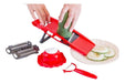 Generic Multifunction Mandoline Slicer + Peeler Red 0