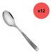 Set of 12 Fidenza Stainless Steel Dessert Spoons - Florencia Line 1