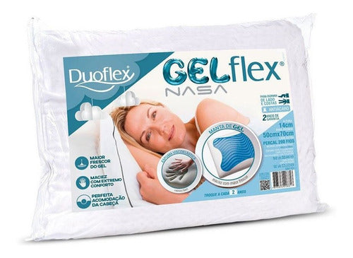 Duoflex Set X2 - 100% Viscoelastic Gel Foam Pillow 2