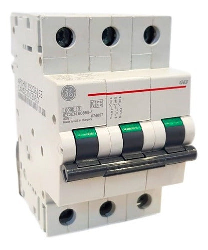 General Electric 3-Pole Thermal Circuit Breaker 6A 6kA Type B 0