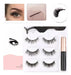 3x Magnetic Eyelashes with 5 Magnets and Magnetic Eyeliner 0